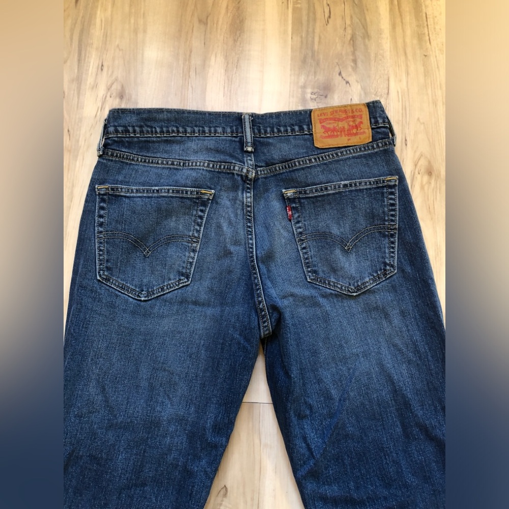 Levi's 18191 Men's Jeans 30 Blue Slim Straight Stretch Denim 27.5" Inseam - Picture 14 of 16